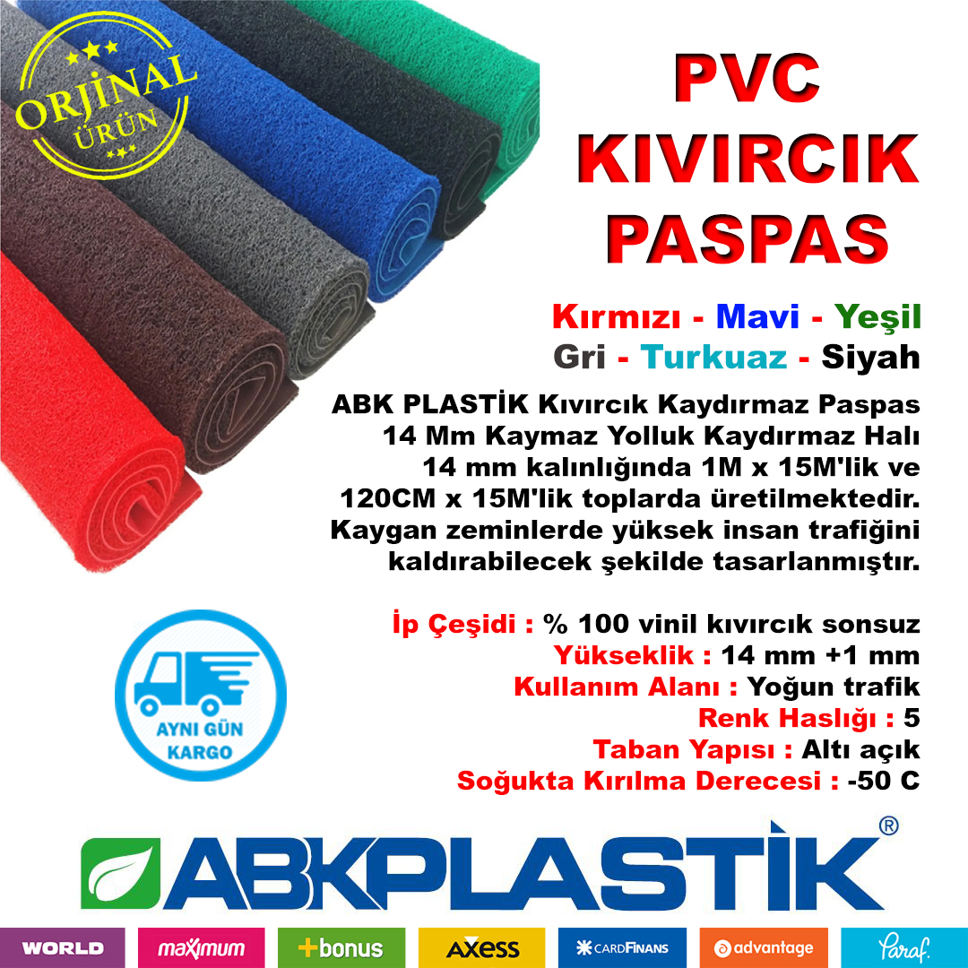 PVC Kıvırcık Paspas