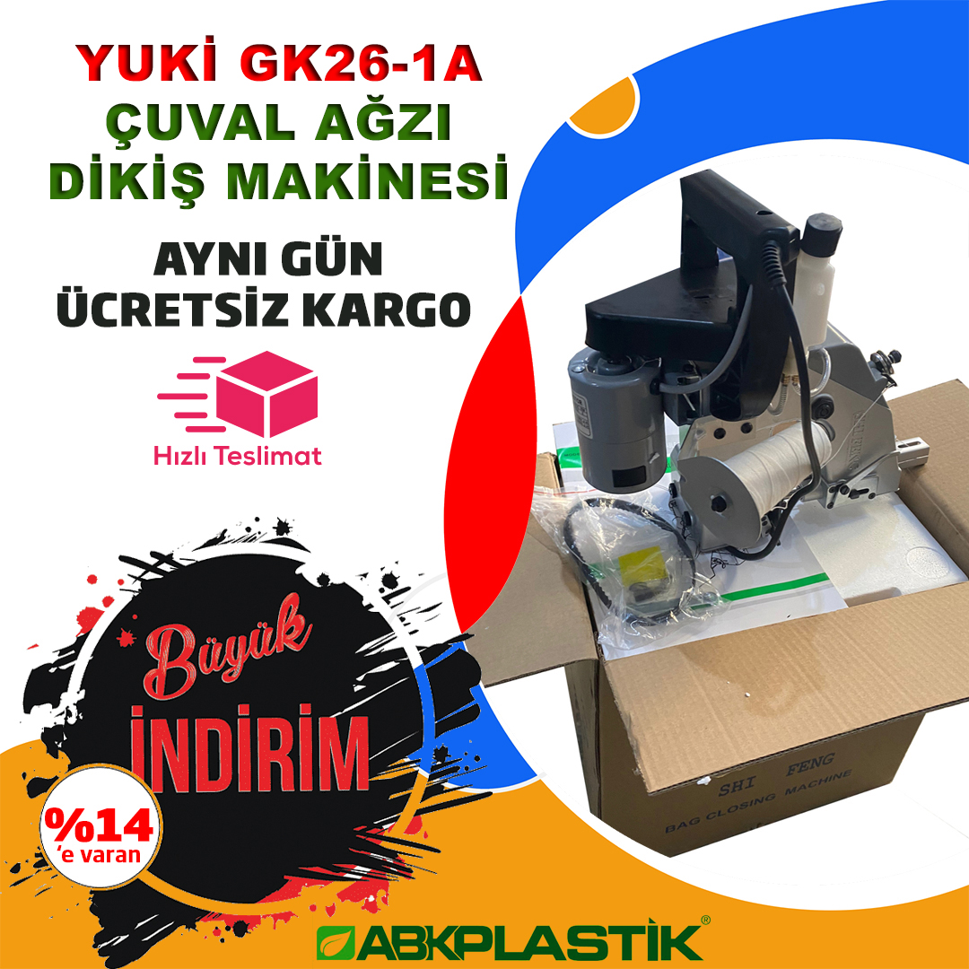 Yuki GK26-1A Çuval Ağzı Dikiş Makinesi
