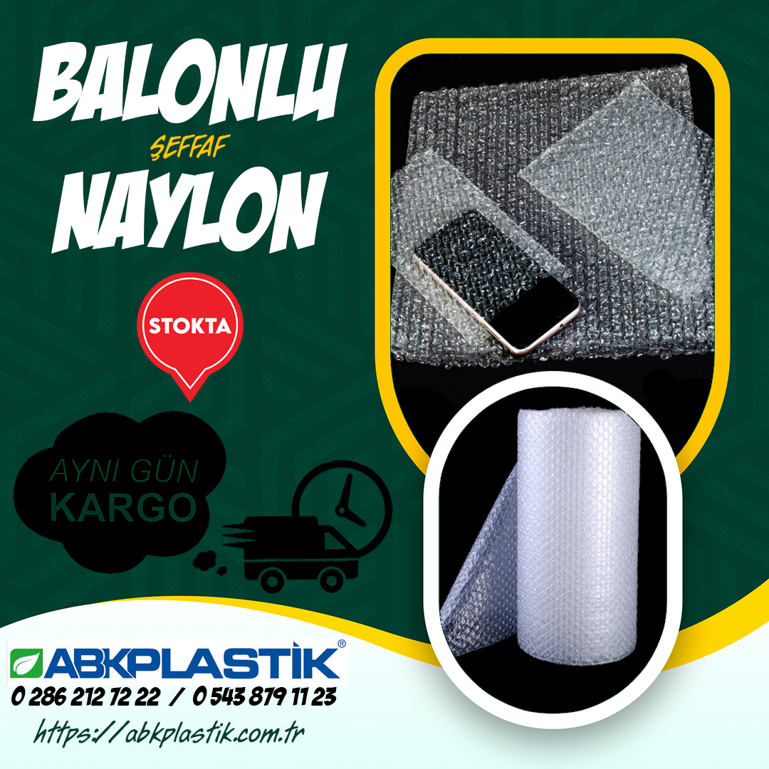 Balonlu Şeffaf Naylon