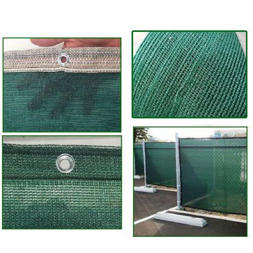 Abk Plastik %95'lik Yeşil Gölgelik File Tente  4m x 4m , Çit Filesi, Çit Örtüsü - Fitil + Kuş Gözü